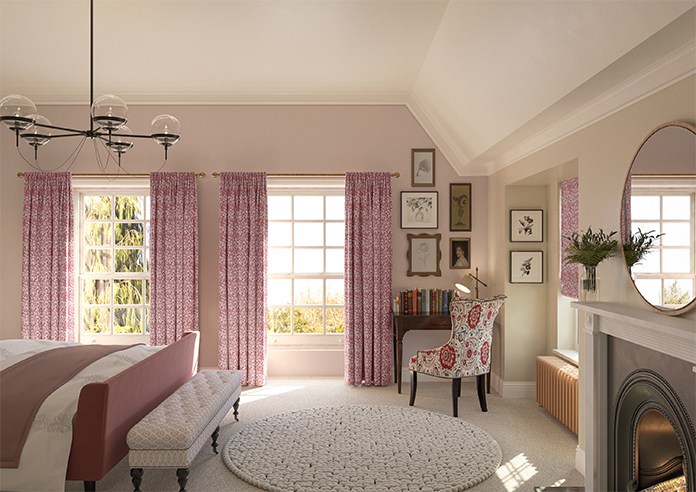 Leaf Vine, Rouge - Made to Measure Curtains - Image 13